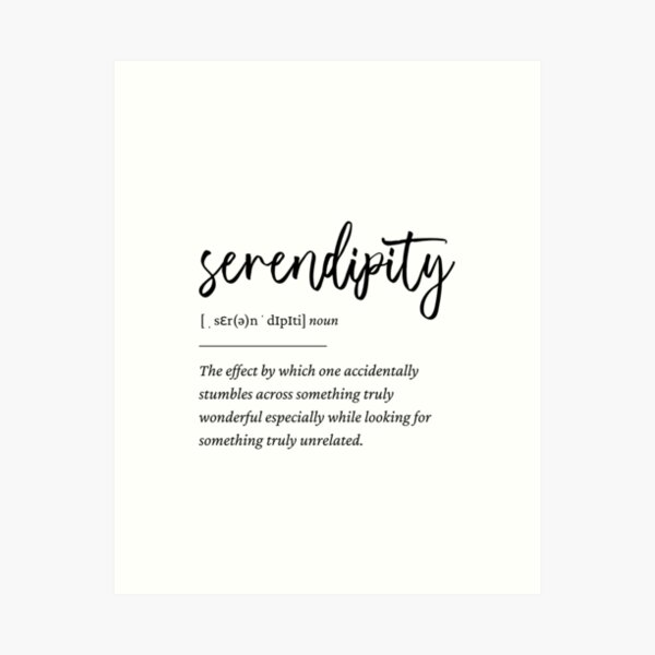 Item preview, Serendipity Definition designed and sold by WhitePotato.