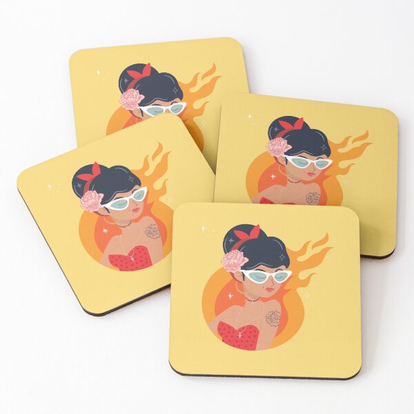 Item preview, Floral Feminine Rose With Flames Latina Empowerment designed and sold by gugenia.