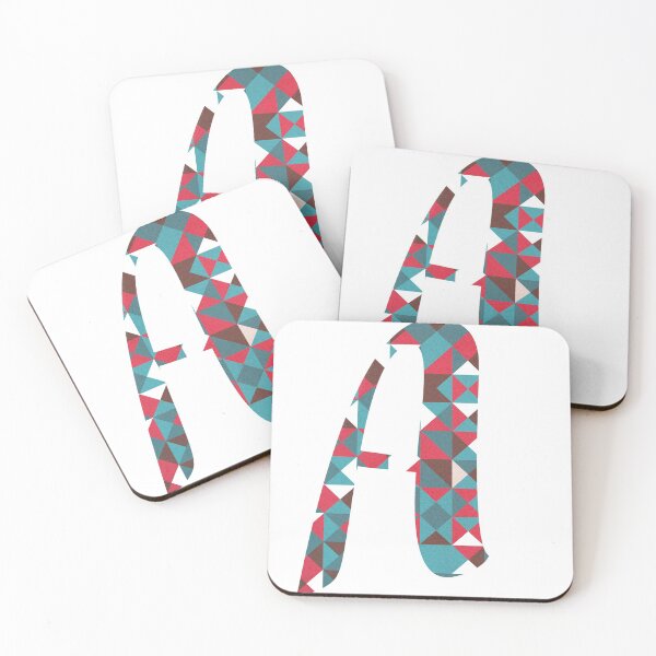 Item preview, A letter, Vintage alphabet,polygonal geometric letter  designed and sold by elgreko.