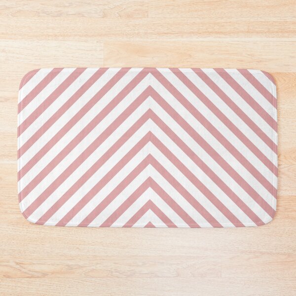 Item preview, White Chevron Stripes on a Peachy Pink Background designed and sold by squishyrainbow.
