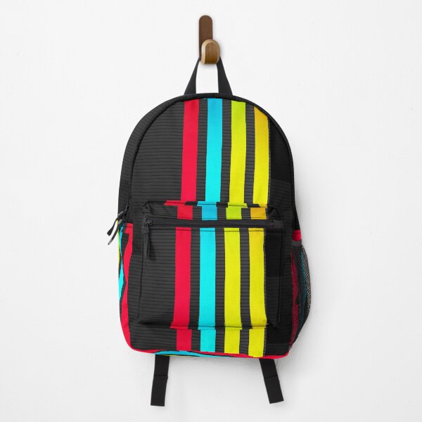 Item preview, Ricky Racing black design with red blue and neon stripes designed and sold by BOLDconcepts.