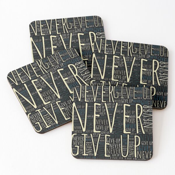 Item preview, NEVER GIVE UP - SHAPE CLOUDE designed and sold by ildafdhome.