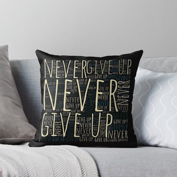 Item preview, NEVER GIVE UP - SHAPE CLOUDE designed and sold by ildafdhome.