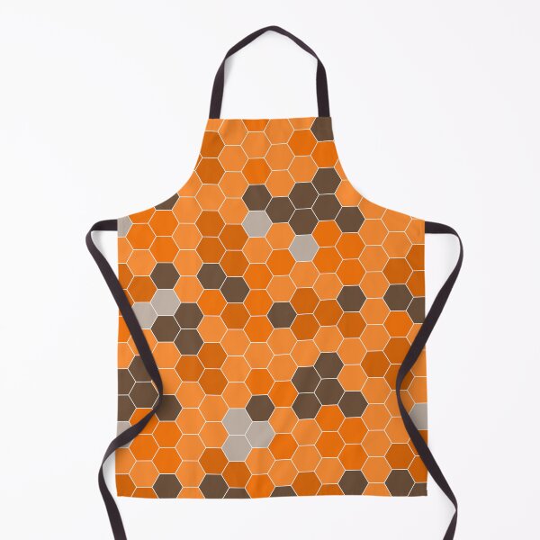 Item preview, Orange hexagonal pattern designed and sold by marcabeer.