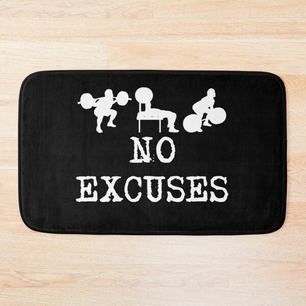 Item preview, No Excuses Powerlifting Squat Bench Deadlift designed and sold by digiluminate.
