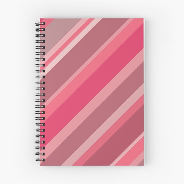 Item preview, Diagonal Bayadere Stripes in Shades of Pink, Mauve, and Coral Red designed and sold by squishyrainbow.