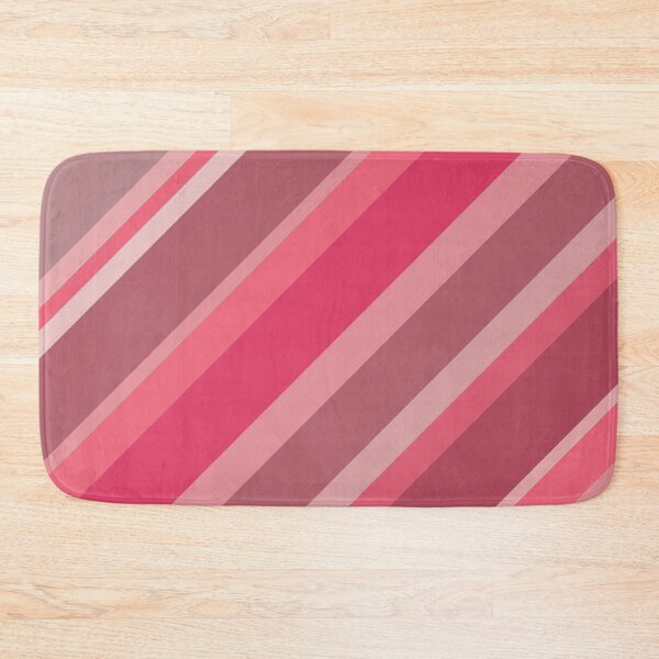 Item preview, Diagonal Bayadere Stripes in Shades of Pink, Mauve, and Coral Red designed and sold by squishyrainbow.
