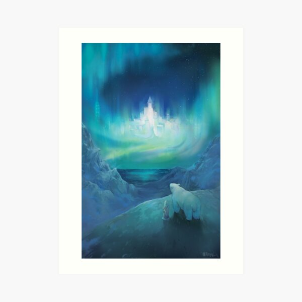 Polar bear His dark materials Art Print