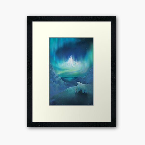 Polar bear His dark materials Framed Art Print