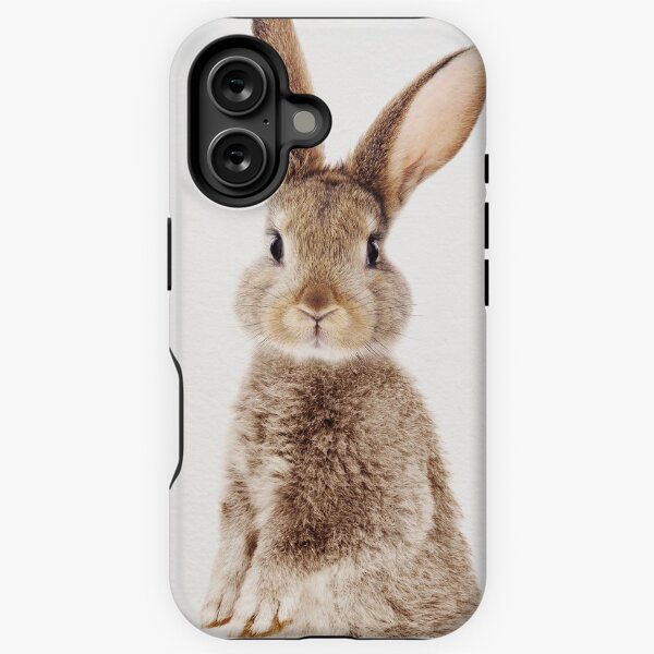 Item preview, Baby Rabbit, Standing Brown Bunny, Baby Animals Art Print by Synplus designed and sold by synplus.