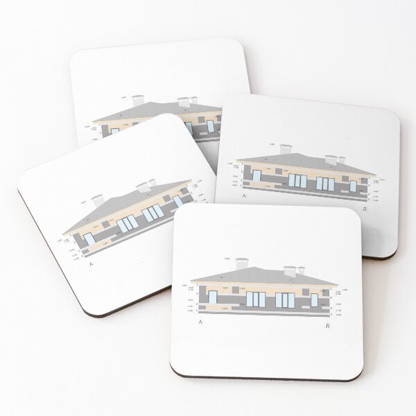 Item preview, Detailed private house facade elements, architectural technical drawing, vector  designed and sold by Familyshmot.