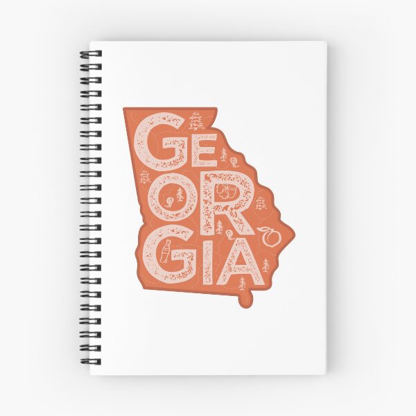 Item preview, Georgia Map Typography Red designed and sold by HelloGentry.
