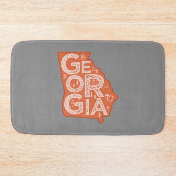Item preview, Georgia Map Typography Red designed and sold by HelloGentry.