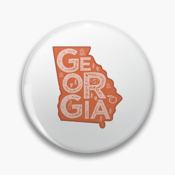 Item preview, Georgia Map Typography Red designed and sold by HelloGentry.