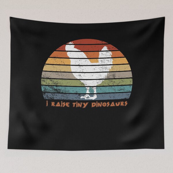 Item preview, I Raise Tiny Dinosaurs Vintage Chicken Lover Funny Farmer Dad Mom Homesteading Gift designed and sold by Akmloza.