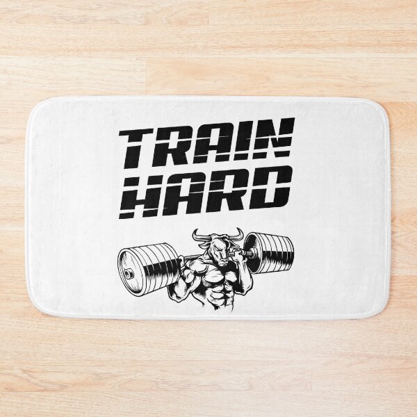 Item preview, Train Hard Bull Squat Powerlifting Bodybuilding designed and sold by digiluminate.