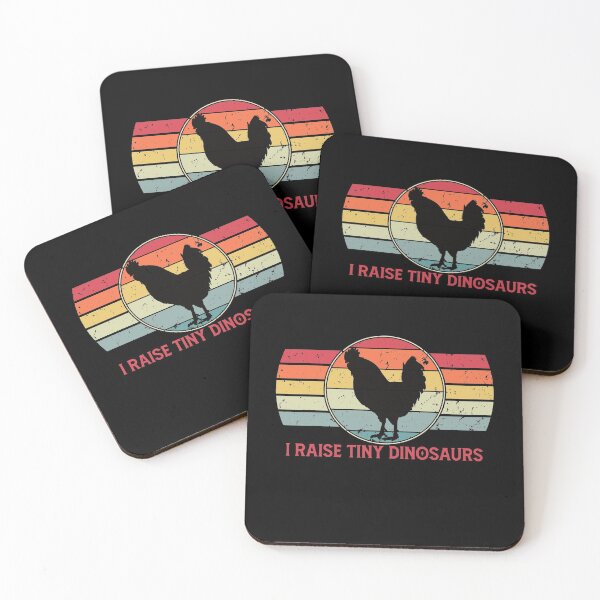 Item preview, I Raise Tiny Dinosaurs Vintage Chicken Lover Funny Farmer Dad Mom Homesteading Gift designed and sold by Akmloza.