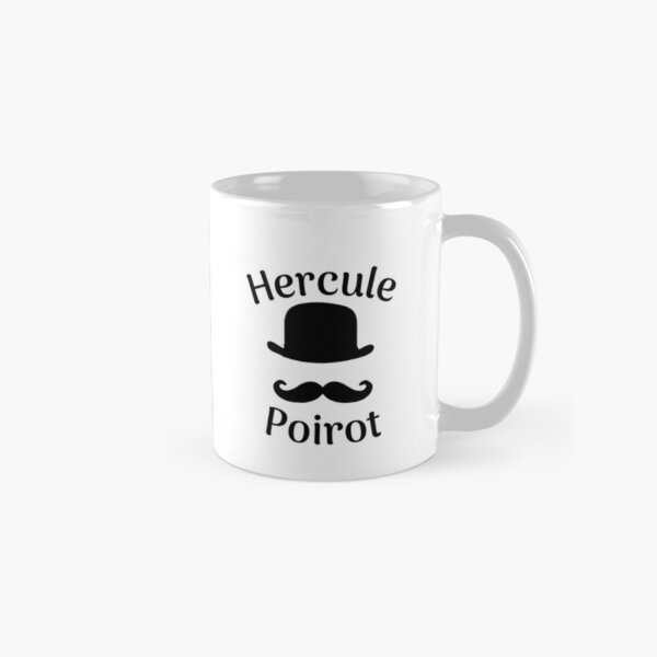 Hercule Poirot. Hut und Schnurrbart Tasse (Standard)