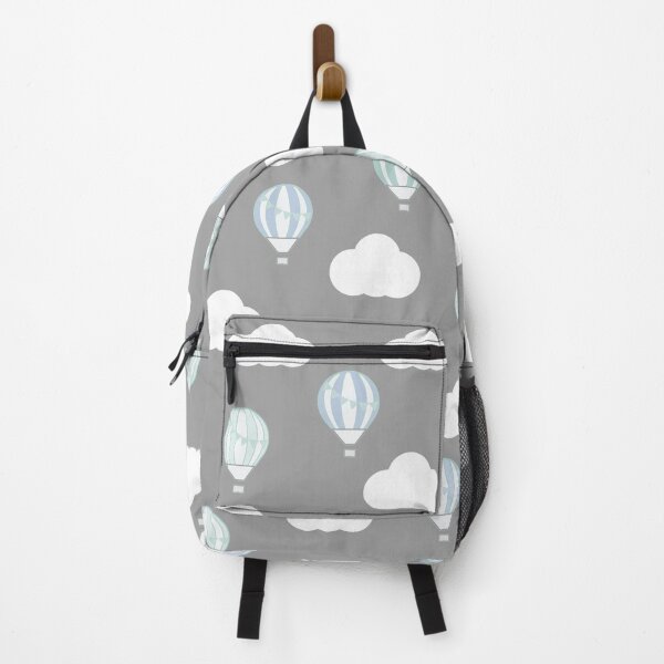 Item preview, Grey Hot Air Balloon and Clouds Design designed and sold by shadowbright.