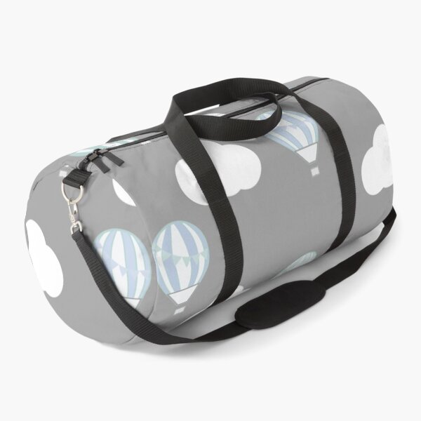 Item preview, Grey Hot Air Balloon and Clouds Design designed and sold by shadowbright.