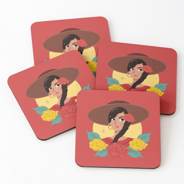 Item preview, 1919 Feminine Floral Mexican Lady Latina Empowerment  designed and sold by gugenia.