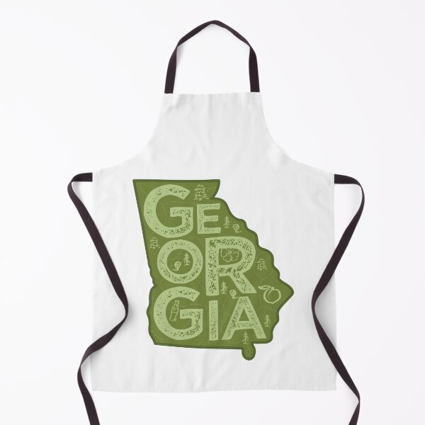 Item preview, Georgia Map Typography Green designed and sold by HelloGentry.