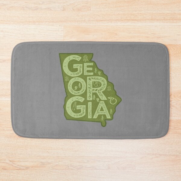 Item preview, Georgia Map Typography Green designed and sold by HelloGentry.