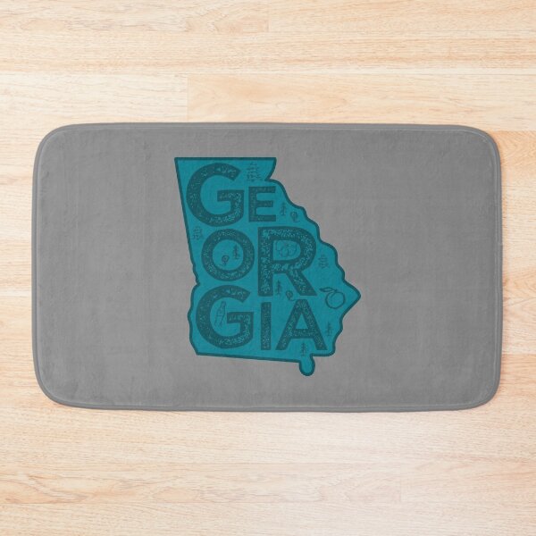Item preview, Georgia Map Typography Navy designed and sold by HelloGentry.