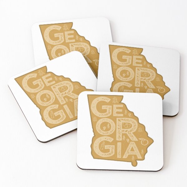 Item preview, Georgia Map Typography Brown designed and sold by HelloGentry.