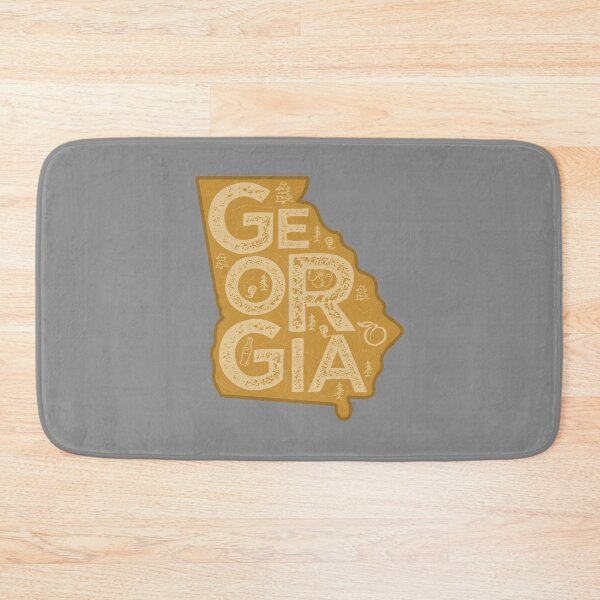 Item preview, Georgia Map Typography Brown designed and sold by HelloGentry.