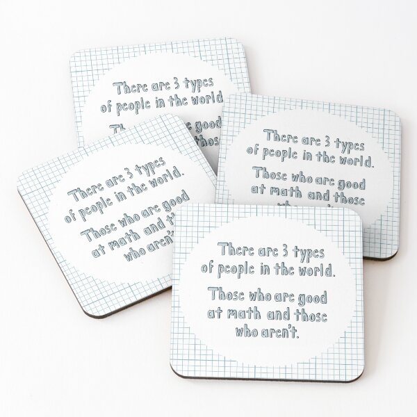 Item preview, There are 3 types of people in the world. Those who are good at math and those who arent. designed and sold by DoodlesByChava.