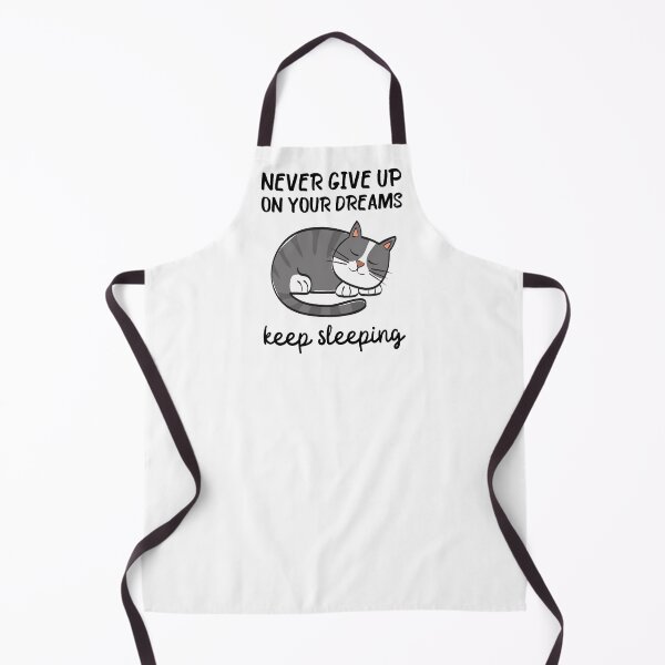 Item preview, Never Give Up On Your Dreams Keep Sleeping - Cat - Black Version designed and sold by ArtStore20.