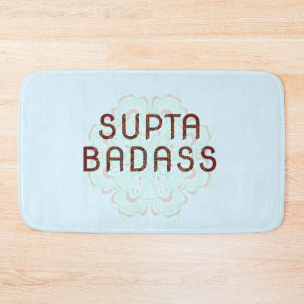 Item preview, Supta Badass, Yoga Attitude, Yoga Quote, Supine, New Year Yoga, Yoga slogan Pack designed and sold by HomeConscious.