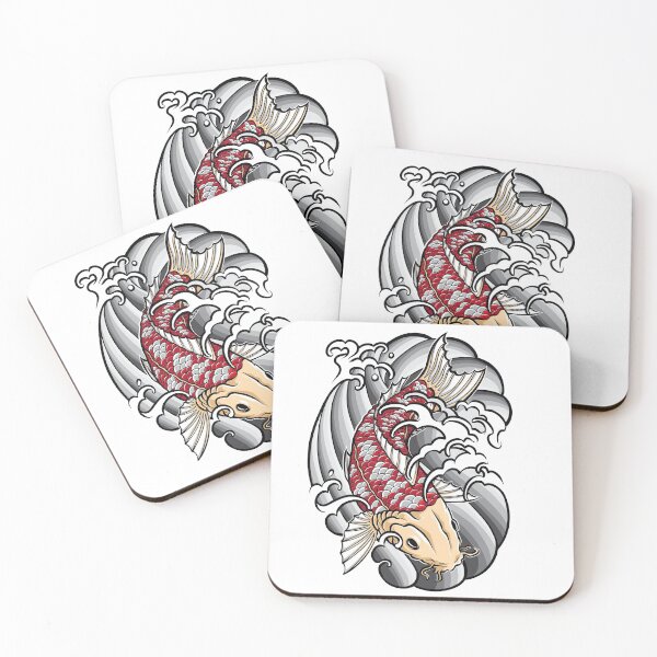 Item preview, Japanese Koi Fish Tattoo Art designed and sold by JTS STORE.