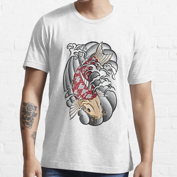 Koi Fish Couple Yinyang Tattoo Design Gift Idea' Men's T-Shirt