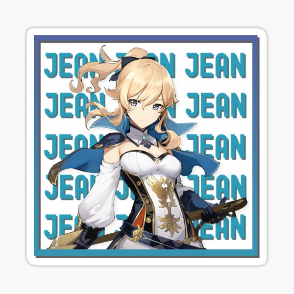 Genshin Impact Jean Stickers Redbubble