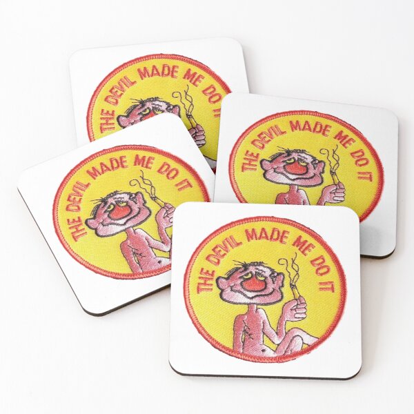 Item preview, The Devil Made Me Do It Sticker designed and sold by designolo.