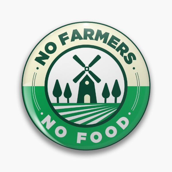 Item preview, No Farmers No Food | Farmers Protest | designed and sold by Minimalwiz.