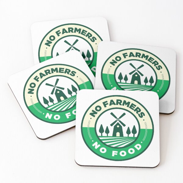 Item preview, No Farmers No Food | Farmers Protest | designed and sold by Minimalwiz.