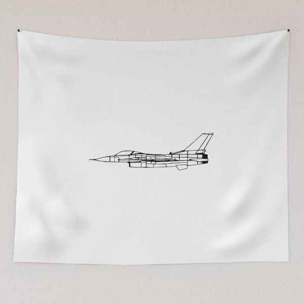 Item preview, F16 Military Fighter Airplane Silhouette designed and sold by Aviation Tees.
