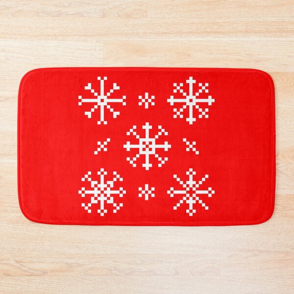Item preview, Wake me up when winter is over pixelated snowflakes designed and sold by ciaobebo.