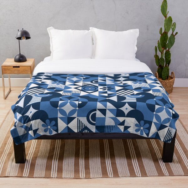 Aperçu de l'œuvre Couleurs bleues Neo Geo créée et vendue par SACollection.