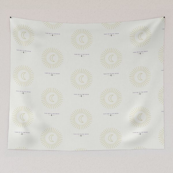 Item preview, Moon with rays - Take me to the moon designed and sold by Lifestyledeko.