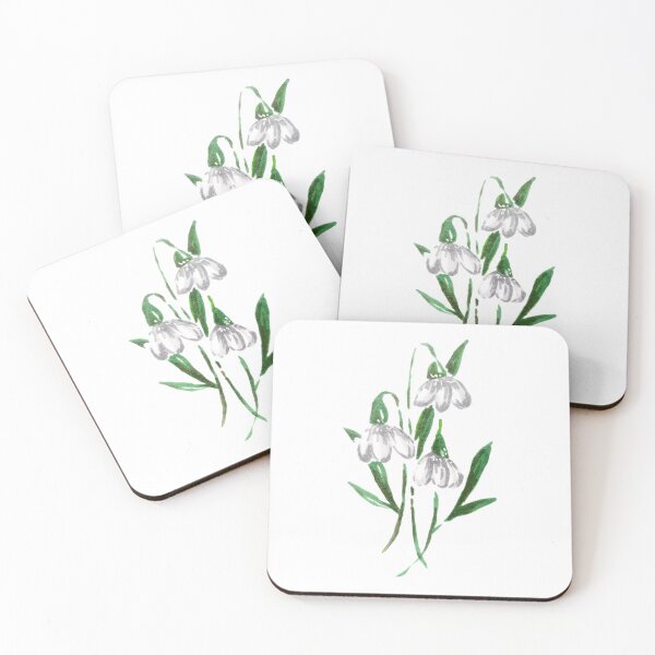 Item preview, Small colored doodle flower snow drop 9 designed and sold by DoodlesFlowers.