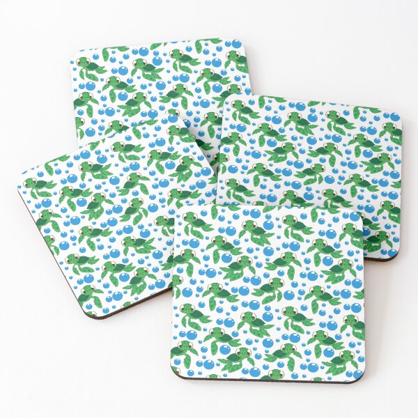 Item preview, Sea turtle bubbles pattern designed and sold by Cheerocki.