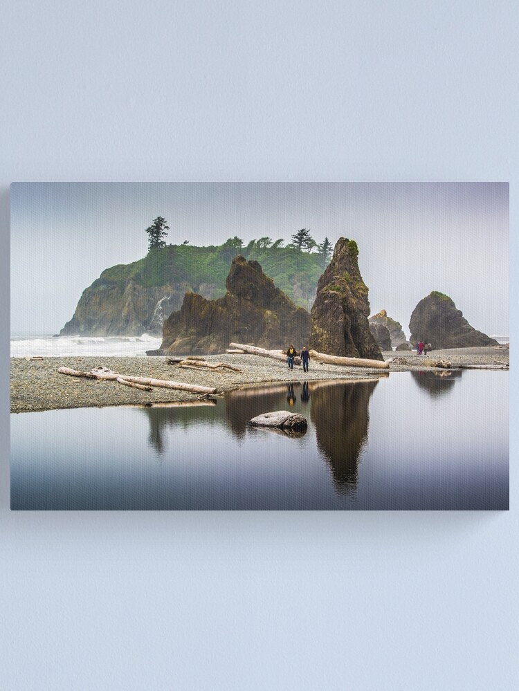 Thumbnail 2 of 3, Canvas Print, Olympic NP Beach 05 21 15 7218 designed and sold by Jerry Walter.