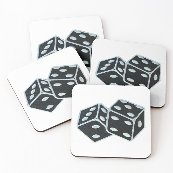 Item preview, Black Dice Sticker designed and sold by designolo.