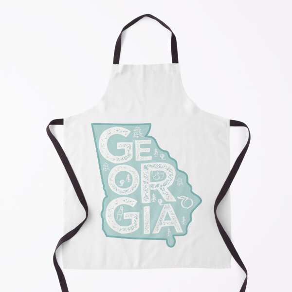 Item preview, Georgia Map Typography Blue designed and sold by HelloGentry.