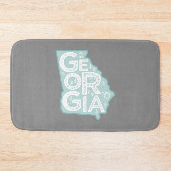 Item preview, Georgia Map Typography Blue designed and sold by HelloGentry.