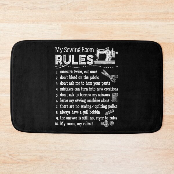 Item preview, My Sewing Room Rules Funny Sewing Machine designed and sold by Charles Brian.